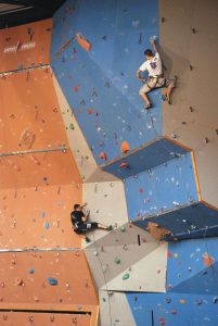 lead climbing