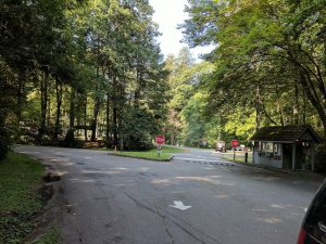 entrance to Linville Falls campground