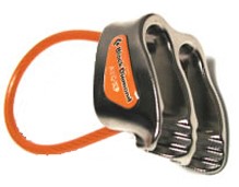 Tubular belay device with ridges