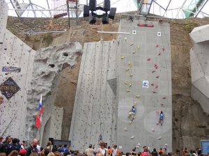 by Les Ailes du Desire, Creative Commons Attribution-Share Alike 3.0 Unported license speed wall during the 2010 IFSC World Youth Championship
